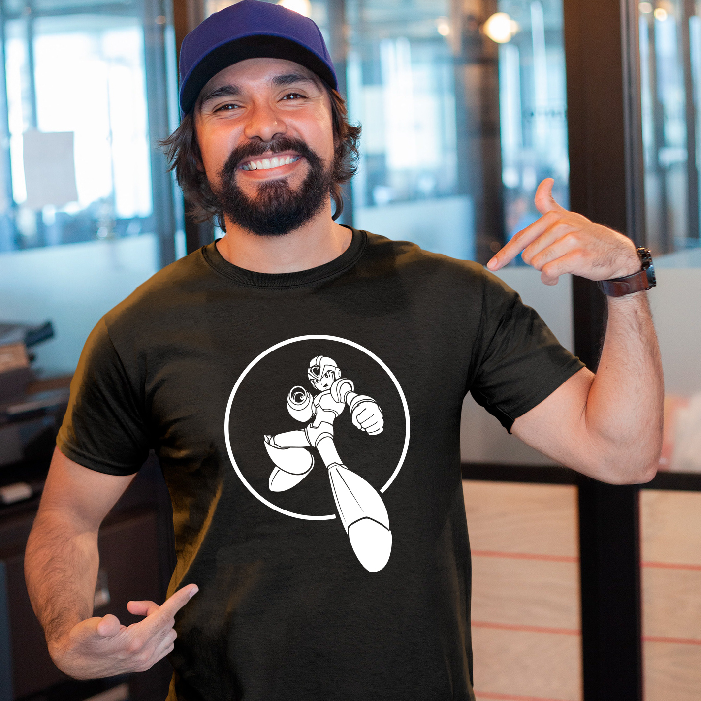 mockup-of-a-happy-customer-showing-off-his-t-shirt-inside-a-modern-office-26189 2